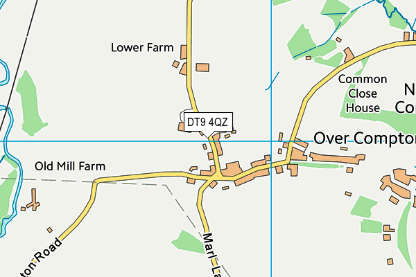 DT9 4QZ map - OS VectorMap District (Ordnance Survey)