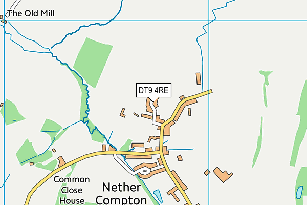 DT9 4RE map - OS VectorMap District (Ordnance Survey)