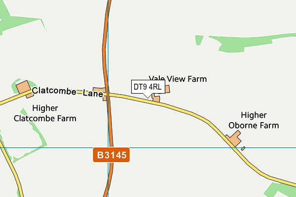 DT9 4RL map - OS VectorMap District (Ordnance Survey)