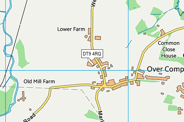 DT9 4RQ map - OS VectorMap District (Ordnance Survey)