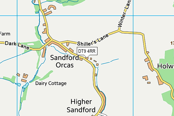 DT9 4RR map - OS VectorMap District (Ordnance Survey)