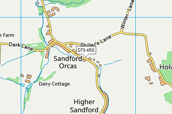 DT9 4RS map - OS VectorMap District (Ordnance Survey)