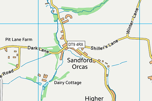 DT9 4RX map - OS VectorMap District (Ordnance Survey)