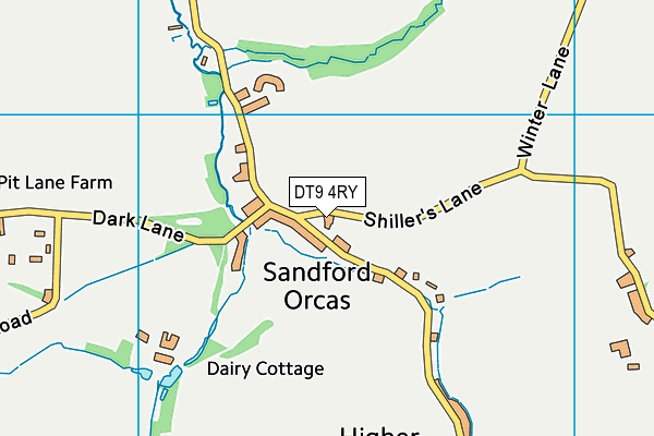 DT9 4RY map - OS VectorMap District (Ordnance Survey)