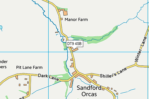 DT9 4SB map - OS VectorMap District (Ordnance Survey)