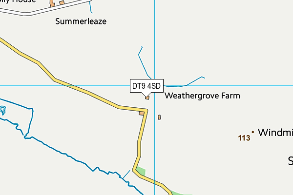 DT9 4SD map - OS VectorMap District (Ordnance Survey)