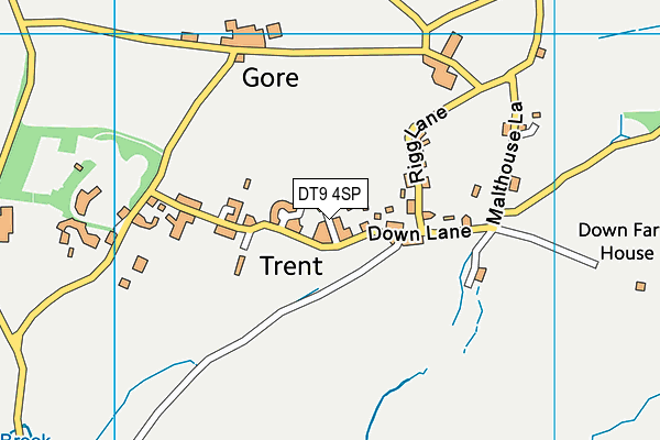 DT9 4SP map - OS VectorMap District (Ordnance Survey)