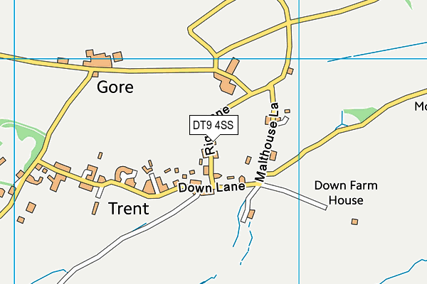 DT9 4SS map - OS VectorMap District (Ordnance Survey)