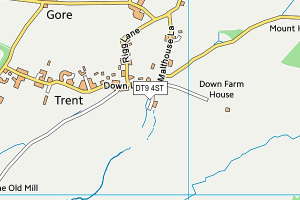 DT9 4ST map - OS VectorMap District (Ordnance Survey)