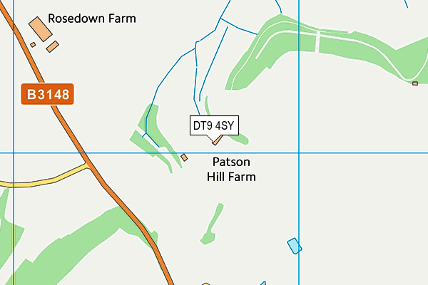 DT9 4SY map - OS VectorMap District (Ordnance Survey)