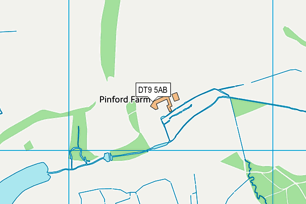 DT9 5AB map - OS VectorMap District (Ordnance Survey)