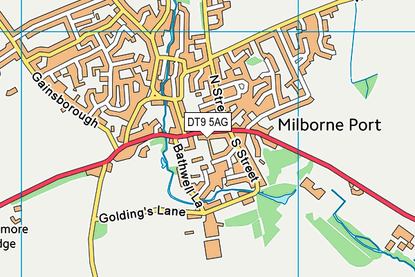 Map of MILBORNE PORT PHARMACY LIMITED at district scale