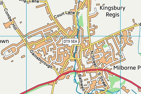 DT9 5EA map - OS VectorMap District (Ordnance Survey)