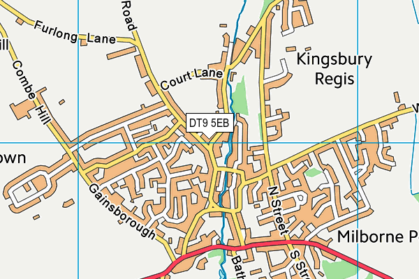 DT9 5EB map - OS VectorMap District (Ordnance Survey)