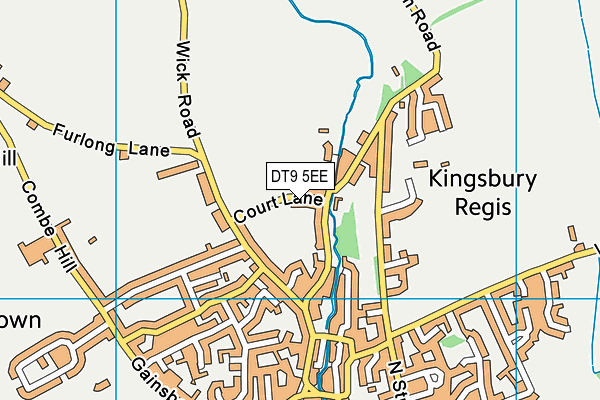 DT9 5EE map - OS VectorMap District (Ordnance Survey)
