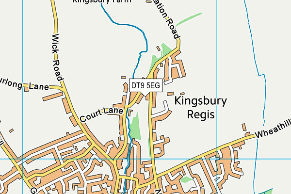 DT9 5EG map - OS VectorMap District (Ordnance Survey)