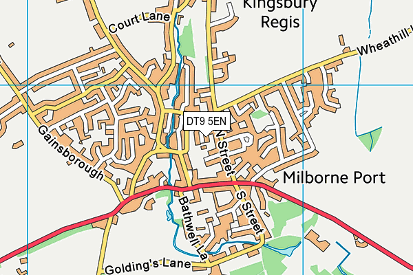 DT9 5EN map - OS VectorMap District (Ordnance Survey)