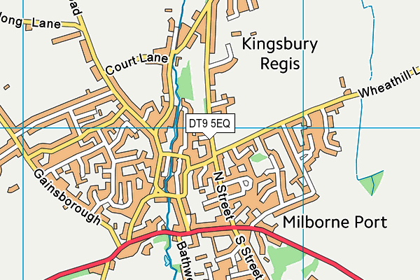 DT9 5EQ map - OS VectorMap District (Ordnance Survey)