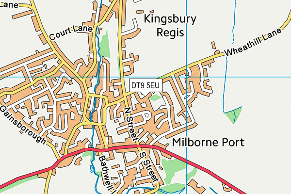 DT9 5EU map - OS VectorMap District (Ordnance Survey)