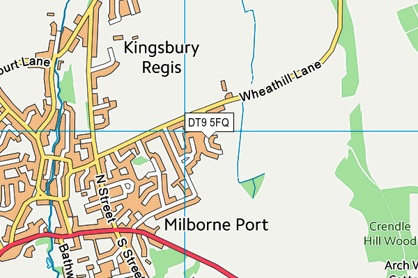 DT9 5FQ map - OS VectorMap District (Ordnance Survey)