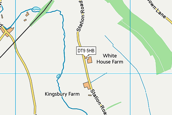 DT9 5HB map - OS VectorMap District (Ordnance Survey)