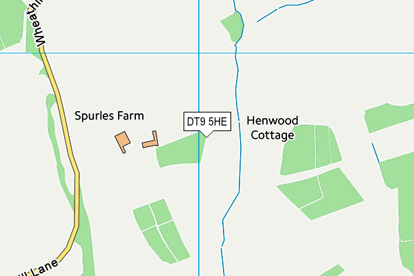 DT9 5HE map - OS VectorMap District (Ordnance Survey)