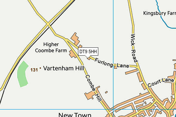 DT9 5HH map - OS VectorMap District (Ordnance Survey)