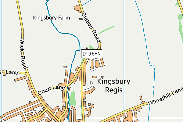 DT9 5HN map - OS VectorMap District (Ordnance Survey)