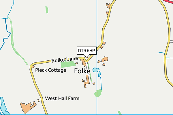 DT9 5HP map - OS VectorMap District (Ordnance Survey)