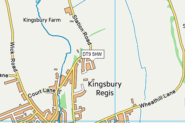 DT9 5HW map - OS VectorMap District (Ordnance Survey)