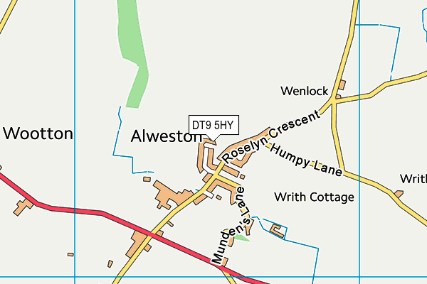 DT9 5HY map - OS VectorMap District (Ordnance Survey)