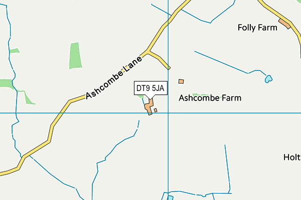 DT9 5JA map - OS VectorMap District (Ordnance Survey)