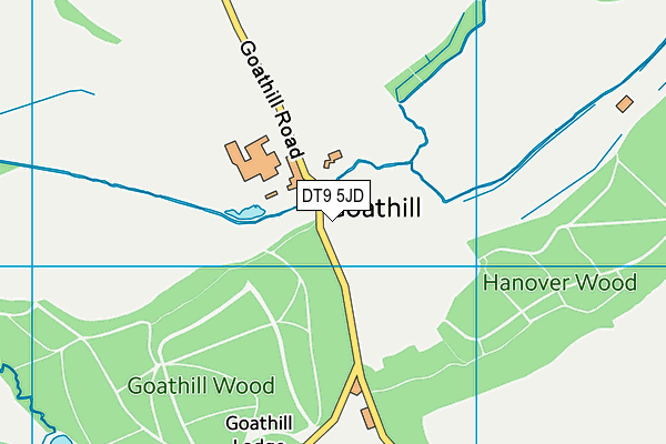 DT9 5JD map - OS VectorMap District (Ordnance Survey)