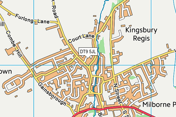 DT9 5JL map - OS VectorMap District (Ordnance Survey)