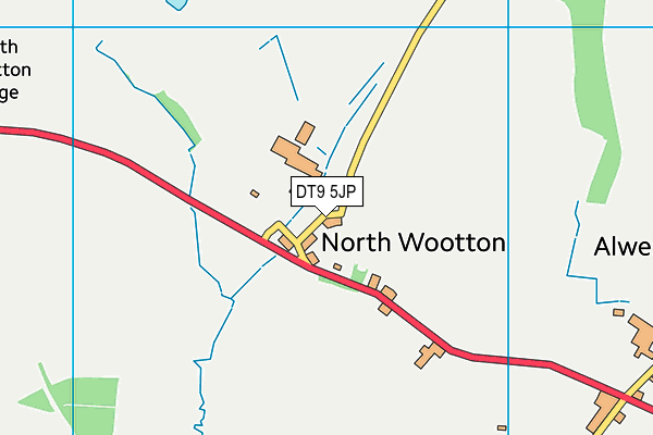 DT9 5JP map - OS VectorMap District (Ordnance Survey)