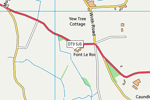 DT9 5JS map - OS VectorMap District (Ordnance Survey)