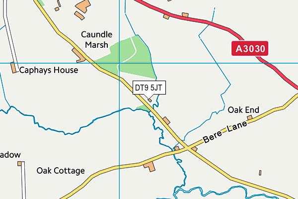 DT9 5JT map - OS VectorMap District (Ordnance Survey)