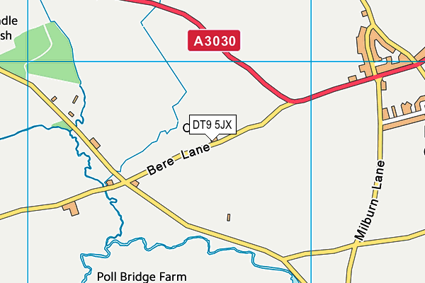 DT9 5JX map - OS VectorMap District (Ordnance Survey)