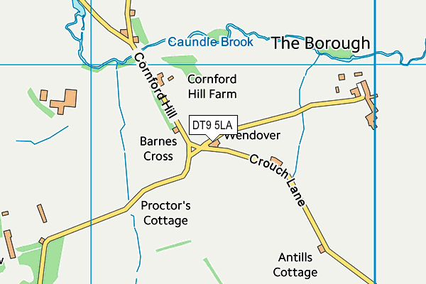 DT9 5LA map - OS VectorMap District (Ordnance Survey)