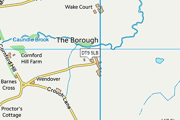 DT9 5LB map - OS VectorMap District (Ordnance Survey)