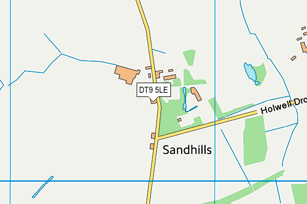 DT9 5LE map - OS VectorMap District (Ordnance Survey)