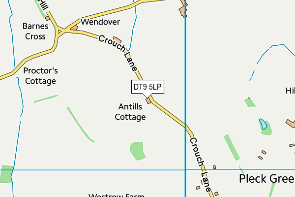 DT9 5LP map - OS VectorMap District (Ordnance Survey)