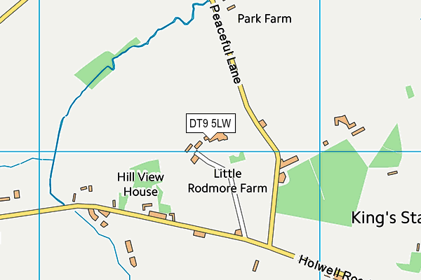 DT9 5LW map - OS VectorMap District (Ordnance Survey)