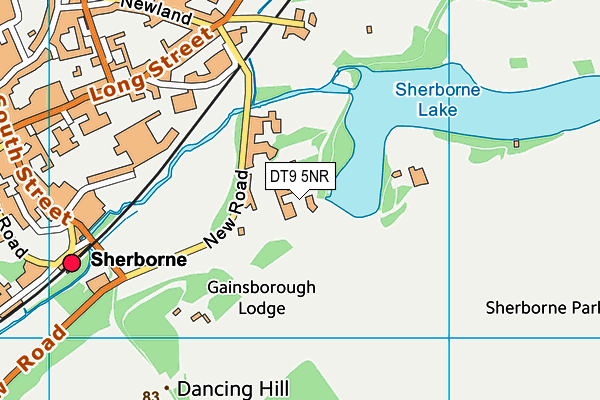 DT9 5NR map - OS VectorMap District (Ordnance Survey)