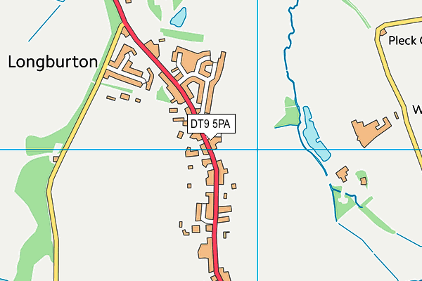 DT9 5PA map - OS VectorMap District (Ordnance Survey)