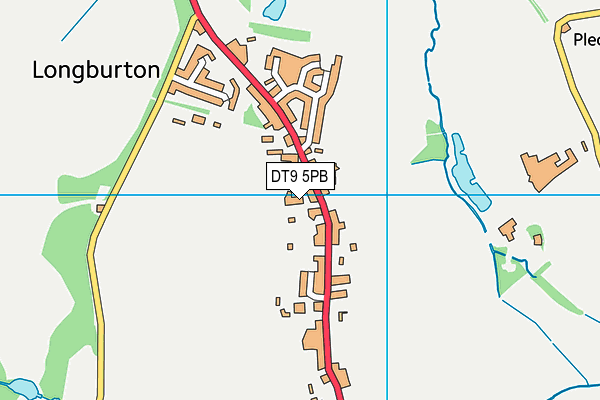 DT9 5PB map - OS VectorMap District (Ordnance Survey)