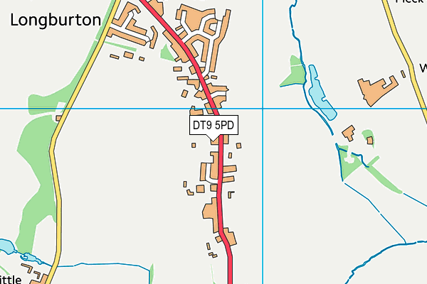 DT9 5PD map - OS VectorMap District (Ordnance Survey)