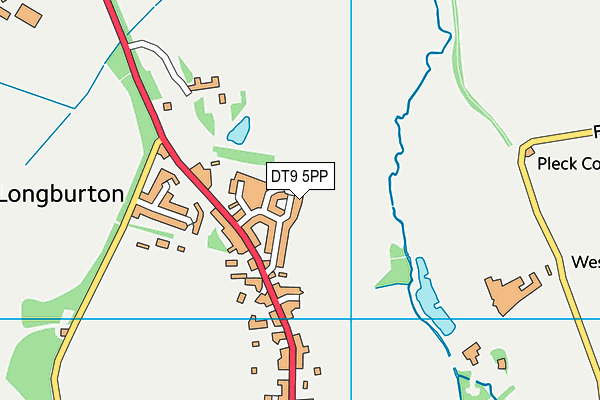 DT9 5PP map - OS VectorMap District (Ordnance Survey)