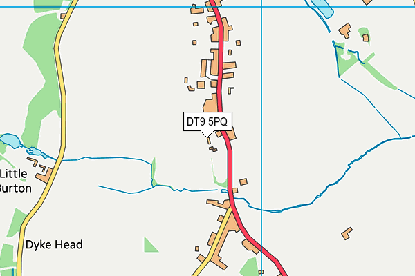 DT9 5PQ map - OS VectorMap District (Ordnance Survey)