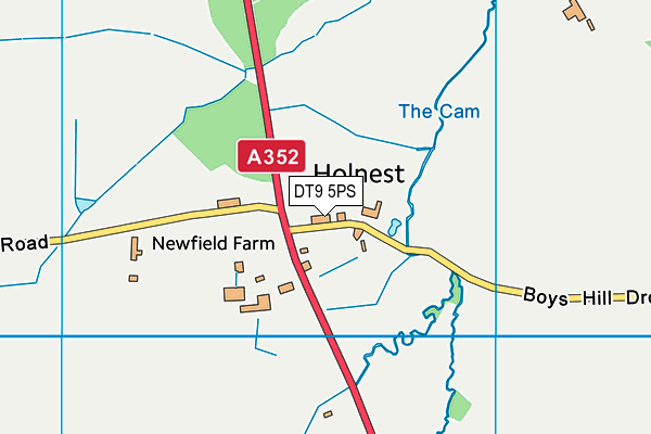 DT9 5PS map - OS VectorMap District (Ordnance Survey)